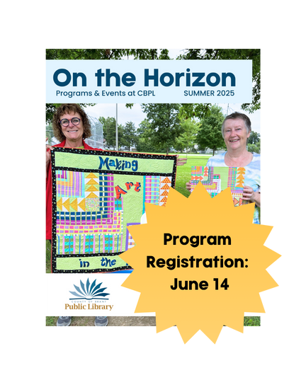 On the Horizon Program Guide with a Text Saying Program Registration starts on June 14