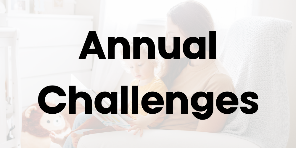 Text across graphic reads, "Annual challenges."