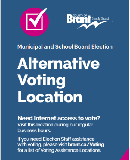 Alternative Voting Location poster